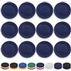 Berglander Set di piatti in plastica da 12 pezzi da 25cm riutilizzabili EUR blu, piatti per insalate, ciotole per pasta, facili da trasportare per casa, giardino, picnic, campeggio