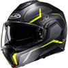 HJC Casco i100 LORIX Nero Giallo Fluo HJC S