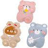 KASESSS 3 Pezzi 350ML Mini Borsa Acqua Calda Peluche, Portatile Con Copertura per Interni Esterni