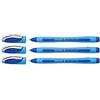 Schneider Slider Memo XB - 3 penne a sfera a punta tonda, colore: blu