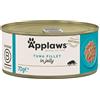 Applaws Scatolette di Cibo Umido per Gatti all'Filetto di Tonno in Gelatina di Applaws - Confezione da 24 lattine da 70 g