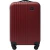 Travelers Club - Bagaglio a Mano Cosmo Hardside con Spinner, Rosso Rabarbaro, 51 cm