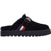 MONCLER ciabatte sabot sandali in pelle scamosciata MON MULE M2410 nero