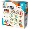 Headu- Puzzle Gigante ABC Barca Gioco educativo Montessori, Colore Blu, DE52637