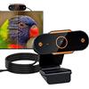 Maodom Webcam, webcam con trasmissione in diretta, USB, senza driver, webcam per laptop con funzione di messa a fuoco automatica, ampio angolo di visione per desktop, laptop, PC