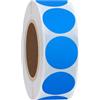 HYBSK Hylabelest Etichette adesive rotonde in carta naturale blu da 25 mm per codifica a colori, blu