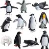 KATELUO Figure pinguino, 11 pezzi, animali polari, giocattoli artici, personaggi polartiere giocattolo, adatto come decorazione per la casa, decorazione natalizia, decorazione per torte