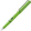 Lamy safari green - Stilografica con impugnatura ergonomica e pennino in acciaio lucido misura EF - ideale per la scrittura e la calligrafia - cartuccia T 10 blue inclusa - destrimani