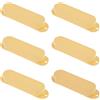 EMSea 6PCS sigillati a bobina singola Pickup Coperture in plastica chiusa Pickup Shell protettivo Accessori per chitarra per la maggior parte delle chitarre elettriche senza fori giallo