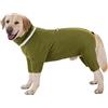 BT Bear Vestiti invernali per cani: pigiama in pile extra caldo, tuta intera per cani di piccola e grande taglia (verde oliva)