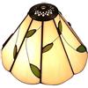 Household Lampadari a sospensione design semplice Lampada Nobeiyi illuminazione Tiffany Foglia Stile tabella di sostituzione.(Accessori di esclusione) (Size : 7-1/2-1)