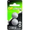 GP Batteries 0602016C2 - Batteria a bottone CR2016/3 V, multicolore