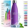 HoneyHolly Borraccia Termica, 18/8 Acciaio Inox Bottiglia Termica - 750ML - Senza BPA Borraccia Palestra, Isolato Sottovuoto, Antigoccia, Bottiglia Acqua Termos per Scuola, Sport, Ufficio