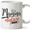 Mugffins Tazza Mamma - Sei la Mamma Migliore del Mondo (Modello 2) - Idee Regali Originali Festa della Mamma
