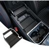 DIYUCAR Per LR Discovery Sport 2020-2024 Car-Styling Plastica Interni Console Centrale Bracciolo Multifunzione Storage Box Holder Organizer Vassoio Con Tappetino Antiscivolo Accessorio