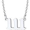 Custom4U Collana con Numero di Angelo Fortunato Ciondolo con Numero Fortunato 0-9 da Donna Uomo Unisex con Catena Girocollo 40 + 5 cm con Confezione Regalo di Gioielli