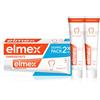 elmex Dentifricio Protezione carie, confezione doppia (2 x 75 ml) - Dentifricio protegge dalla carie e rafforza lo smalto dei denti