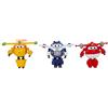AULDEY Super Wings Confezione Transforming x3 Robot trasformabili del Cartone Animato Giocattolo per Bambini dai 3 Anni in su-12 cm, EU740203, Colore Jett