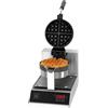 KAREL Piastra waffel professionale per cialda rotonda con rotazione