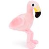 Zappi Co Giocattolo di peluche morbido e coccoloso per bambini - Compagno perfetto per bambini e neonati (12-15 cm) (Fenicottero)