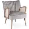 Bizzotto Poltrona Virna silver