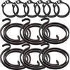 Universal Hardware Kit di riparazione molla e anello di sicurezza per maniglia della porta, confezione da 6 set - Molle elicoidali in metallo da 2 mm con anelli di sicurezza abbinati per maniglie a