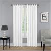 Pairs to Go Montana Tende Decorative Moderne per Finestra per Camera da Letto o Soggiorno (2 Pannelli), Cotone, Bianco, 30 in x 84 in