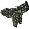 Croci Hiking Go Mimetic - Giacca impermeabile antivento per cani, 4 stagioni, regolabile e ultraleggero, con coprizampe, Mimetico, taglia 30 cm