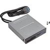 ICY BOX Pannello frontale USB con lettore di schede, interno, montaggio in vano da 3,5 pollici (Floppy), USB 3.0, SD, microSD, CF, MS, Plastica, IB-872-i3