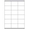Megastar, Etichette Autoadesive Bianche 70x48mm, A4, laser e inkjet, 100 fogli, LP4MS-7048