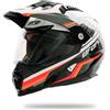 casco enduro stradale Ufo Aries doppia visiera trasparente grande fumè  piccola Dual Off Road (L) : : Auto e Moto