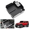 GAFAT Compatibile con Jeep Wrangler Jl/Gladiator JT 2018-2025 2026 Scatola Portaoggetti per Console Centrale, Wrangler 2024 Organizer per Braccioli, Vano Portaoggetti, Accessori Wrangler (Nero 1)
