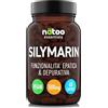 NÄTOO Cardo Mariano Fegato - Integratore Detox a base di Silimarina estratta da Cardo Mariano - 60 capsule da 500mg l'una - Il Depurativo Fegato per eccellenza - Adatto ai Vegani