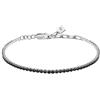 Morellato Bracciale Uomo in Argento 925‰, Zirconi Neri, Collezione Tennis - SATT14