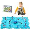 Goomp Puzzle Pista Macchinine Traccia Puzzle con Macchina Elettrico,Goomp Auto con Pista Puzzle per Bambini Divertenti Giocattoli da Costruzione Segue il Percorso per Bambini ai 3 4 5 6 7 8 Anni