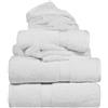 Superior - Set di Asciugamani in Cotone Egiziano 900 Grammi, 6 Pezzi, Bianco