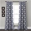 Lush Decor Octagon Blocks Room Darkening Window Curtain Panel Pair, 84 x 52, Navy Coppia di Tende per Finestra, Poliestere, Marina Militare, 0