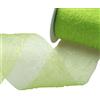 Deko AS GmbH Crash Organza Verde - Larghezza 80 mm - Rotolo 20 Meter - 68080 60 della R 80