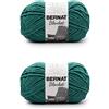 Bernat Blanket - Filato in poliestere da 300 g, super spesso n. 6, pesante, per lavori a maglia e all'uncinetto, 200 m, colore: malachite, confezione da 2