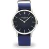 LOCMAN orologio uomo solo tempo collezione La doce vita 1960 cinturino nylon blu