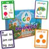AGO Phonics Zero: gioco di carte e flashcard di parole CVC in inglese per bambini - apprendimento divertente della lettura e della fonetica per studenti di scuola materna, elementare ed ESL