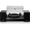 Lenco LS-300 - Giradischi Hi-Fi con Bluetooth - Con altoparlanti esterni 2 x 10 W RMS - Trasmissione a cinghia - Arresto automatico - Custodia in MDF - Nero