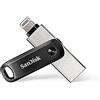 SanDisk 256GB iXpand Unità flash Scegli i connettori Lightning e USB 3.0 per iPhone/iPad, PC e Mac