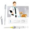 WEEGEEKS Kit per test di gravidanza per cani a casa, rilevamento rapido e preciso, striscia per test di gravidanza per cani usa e getta