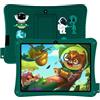 KeepUs Tablet per bambini con display HD da 7 pollici, tablet Android 11, 2GB RAM+32GB ROM, processore Quad Core, doppia fotocamera, controllo parentale, tablet divertente ed educativo per bambini, verde