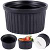 Vilde Pirottini in ceramica da forno in ceramica nera 9,5 cm 190 ml