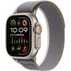 Apple Watch Ultra 2 GPS + Cellular 49mm Titanium Case with Green/Grey Trail Loop - S/M EU