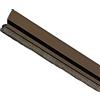 Amig - Paraspifferi per porte d'ingresso o di passaggio | Paraspifferi adesivo | Spazzola per capelli | Foglio di plastica tra la spazzola | 82 cm | Bronzo | Alluminio