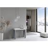 ITAMOBY - Consolle allungabile 90x40/300 cm Naxy Mix piano Bianco Frassino - struttura Cemento