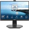 Philips Philips Brilliance B-line 221B7QPJKEB - Monitor a LED - 22 (21.5 visualizzabile) - 1920 x 1080 Full HD (1080p) @ 60 Hz - IPS - 250 cd/m² - 1000:1 - 5 ms - HDMI, VGA, DisplayPort - altoparlanti - nero testurizzato 221B7QPJKEB/00-RFB